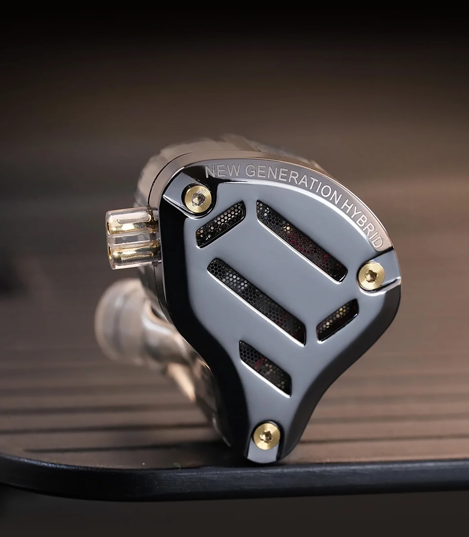 Вакуумні навушники KZ ZS10 Pro 2 гібридні з 10 драйверами та регулюванням звуку